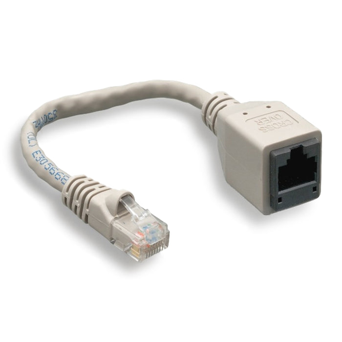 CAT-5e Crossover Adapter, Male to Female, 7.5"