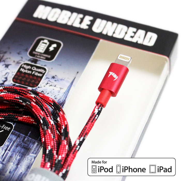 Mobile Undead - Apple MFi Certified - Lightning to USB Vampire Cable, 5 Feet