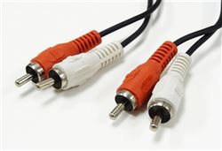 2 RCA Plug to 2 RCA Plug Cable, 25'