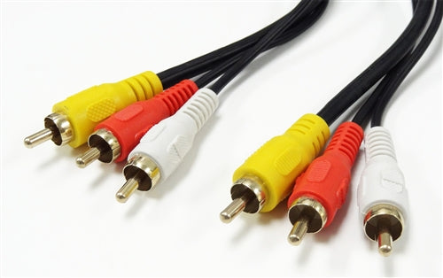 Premium 3 RCA Composite Audio-Video Cable, 25'