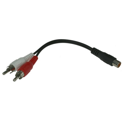 RCA Female to 2 x RCA Male Y-Splitter Cable, 6"