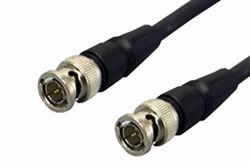 BNC Male to BNC Male Composite Video Cable, 75 ohm RG-59 Coaxial, 100'
