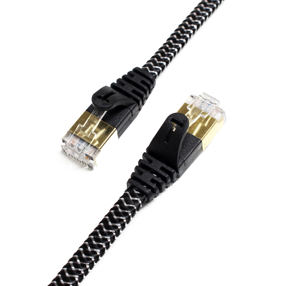 CAT7 Ultra Flat Braided Ethernet Cables