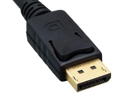 DisplayPort 1.2 Male to Male Cable with Latch, 3 ft