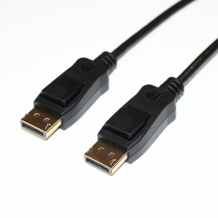 DisplayPort 1.4 Male to Male Cable with Latch, VESA Certified, 3 ft