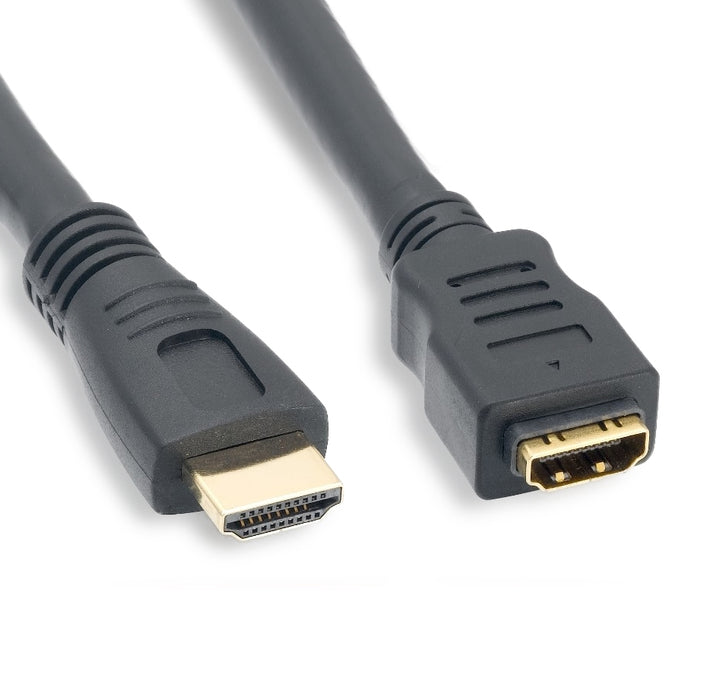 HDMI Male to Female Extension Cable with Ethernet, 24AWG, 6 ft.