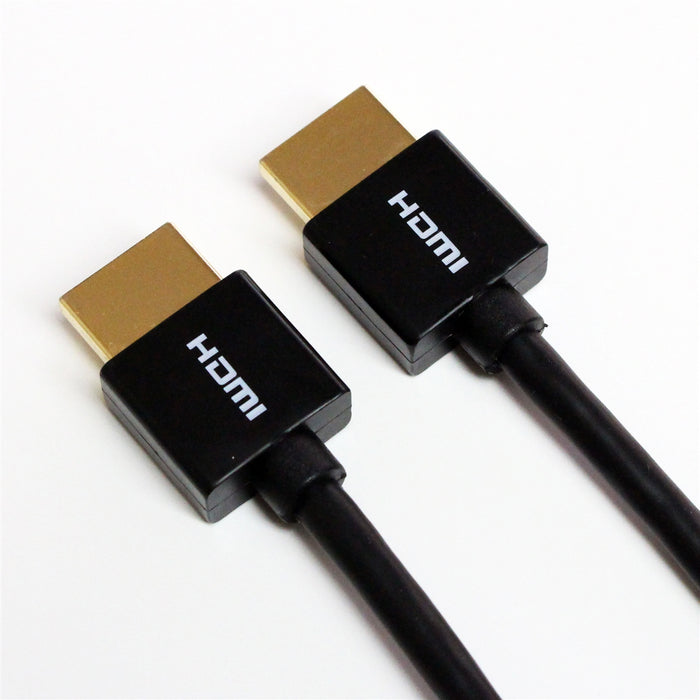 Ultra Slim High Speed HDMI Cable with Ethernet - 32 AWG, Black 3 Ft.