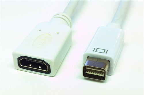 Mini DVI Male to HDMI Female Video Adapter Cable, 8 Inch
