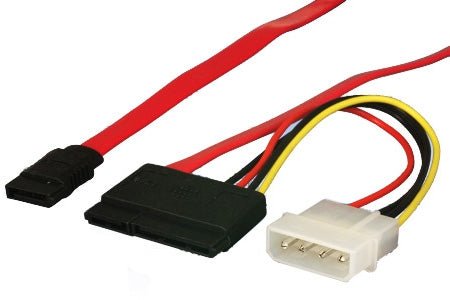 SATA Device Cable with 15 Pin Power Adapter