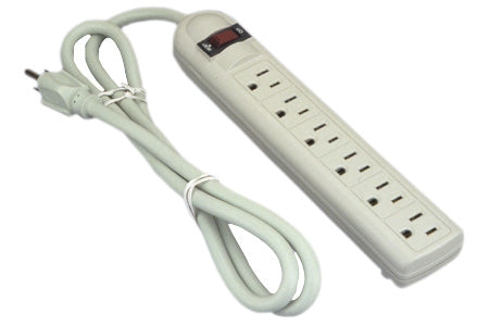 6 Outlet Surge Protector With Safety Circuit Breaker