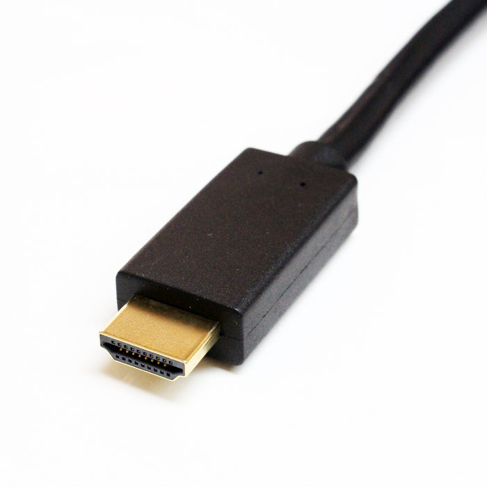 Uni-Directional DisplayPort Male to HDMI Male Cable, 15'