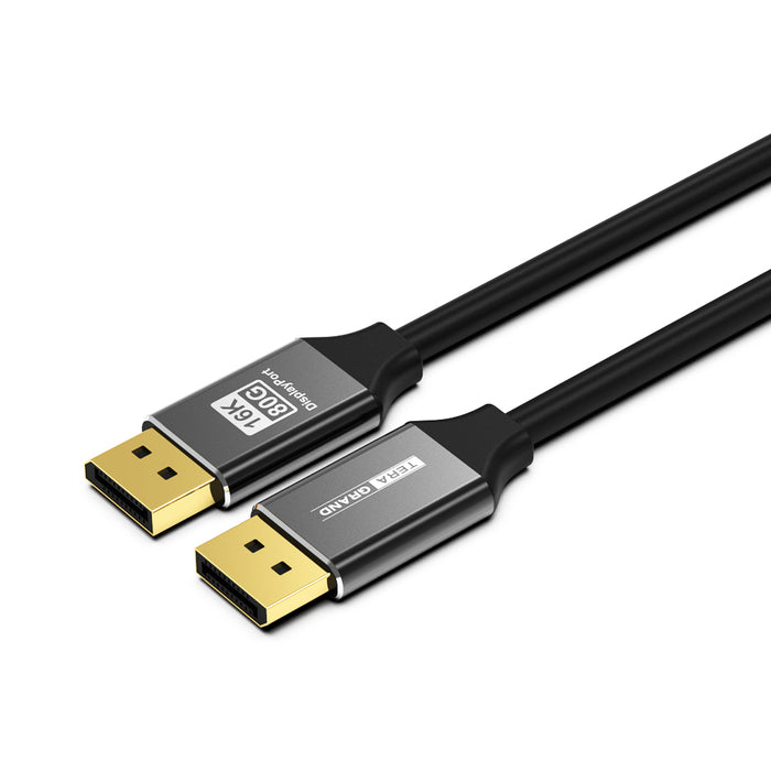 DisplayPort 2.1 16K Ultra-High Resolution 80Gbps Cable, 6 Ft
