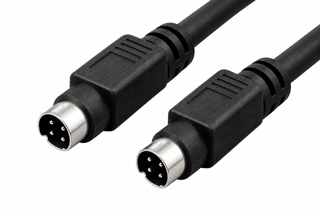Mini Din 4 Male-Male S-Video Cable, 6'