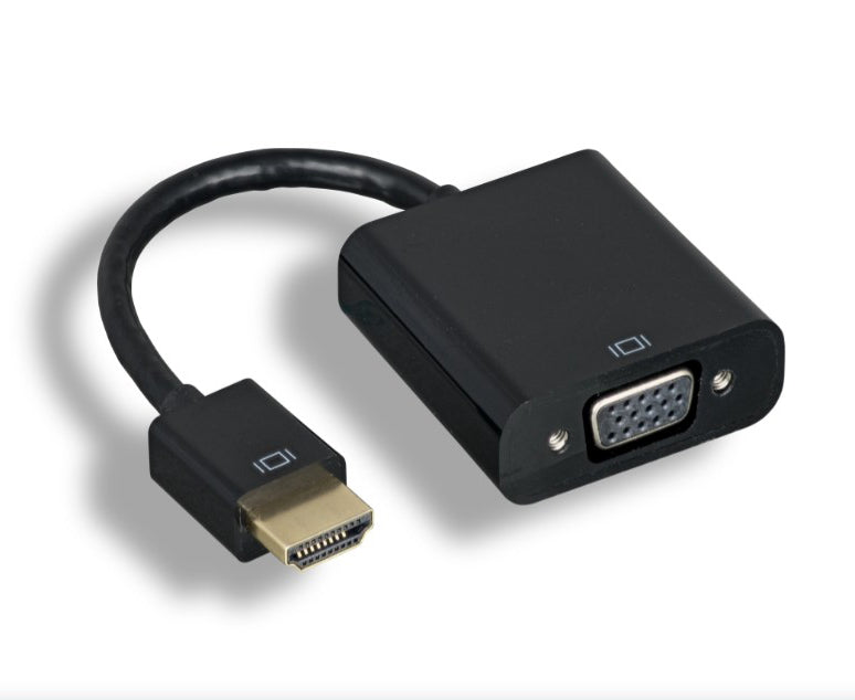HDMI to VGA Female Adapter with Audio and Power, 8 Inch