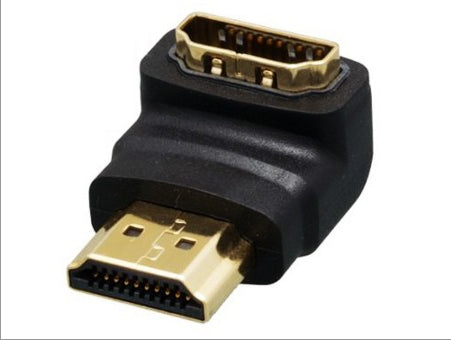 HDMI Male-Female, 90 Degree Adapter
