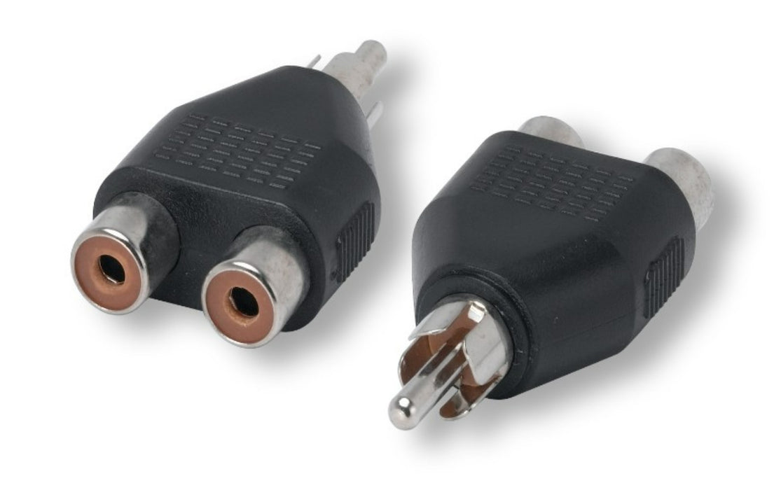 RCA Male to RCA Female x 2 Adapter