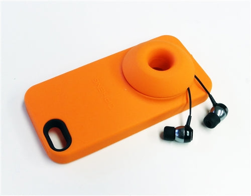 iPhone SE - 5 - 5S Sound Enhancer & Multifunctional Case, Orange