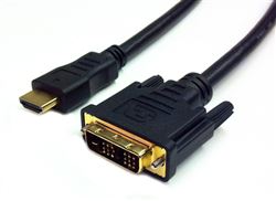 HDMI Male to DVI Male cable, 2 Meter (6.6 ft)