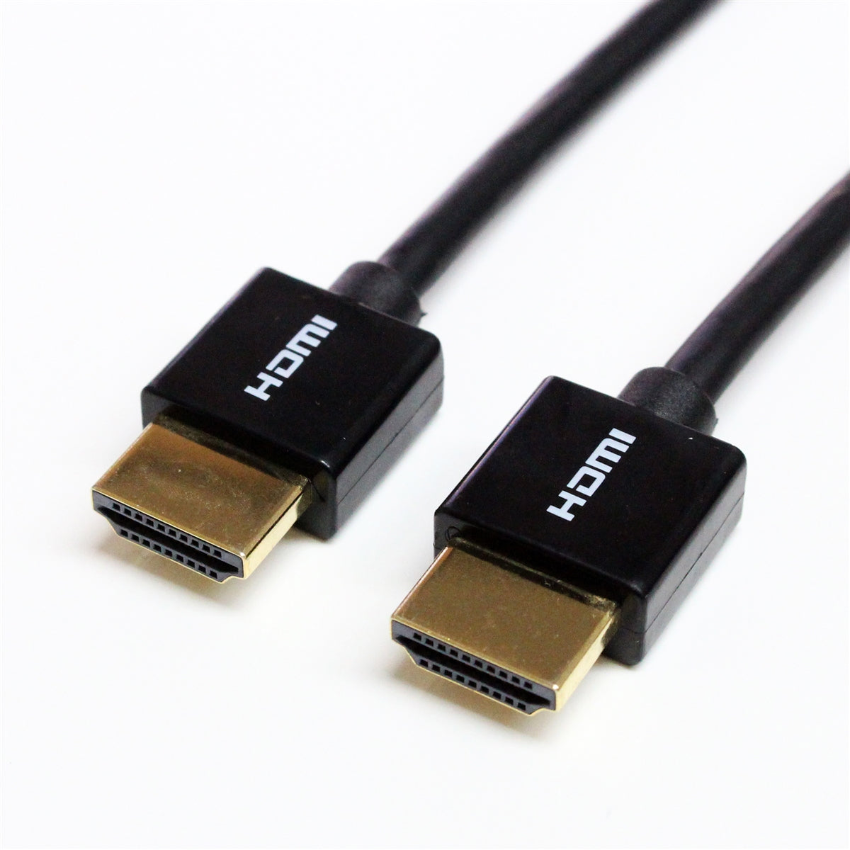 Ultra Slim High Speed HDMI Cable with Ethernet - 32 AWG, Black 15 Ft.
