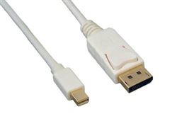Mini DisplayPort Male to DisplayPort Male Cable, 10 Ft.