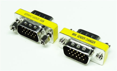 MINI GENDER CHANGER, HDB15 M-M (This item is used with VGA connector & VGA cable.)
