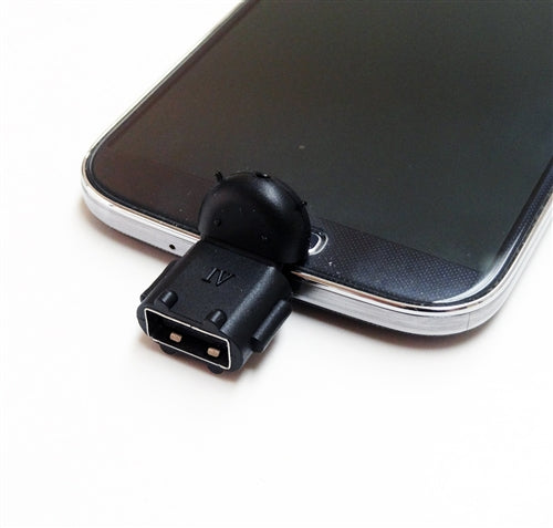 USB OTG Adapter, Micro USB OTG to USB A Female Adapter, Black - USB On The Go Adapter for Android OTG Compatible Devices