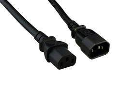 AC Power Extension Cord, C14 to C13,  Black, 6 ft.