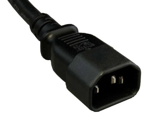AC Power Extension Cord, C14 to C13,  Black, 3 ft.