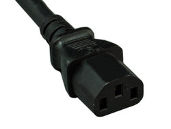AC Power Extension Cord, C14 to C13,  Black, 6 ft.