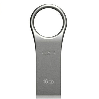 Silicon Power - USB 2.0 Waterproof Flash Drive, Firma F80, Gray Aluminum 16 GB