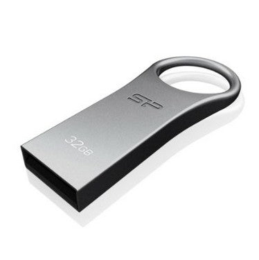 Silicon Power - USB 2.0 Waterproof Flash Drive, Firma F80, Gray Aluminum 32 GB