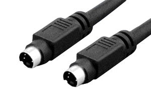 Mini Din 4 Male-Male S-Video Cable, 6'