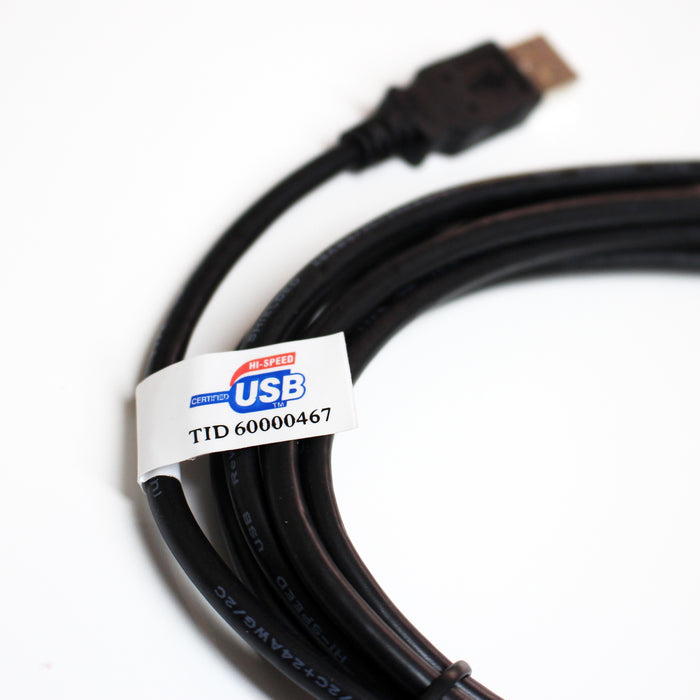 USB 2.0 A Male to B Male cable, Black 1'