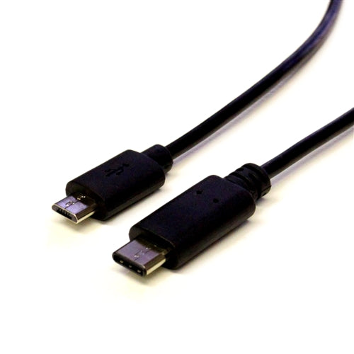 USB 2.0 Cable, USB-C to Micro-B, 6 ft