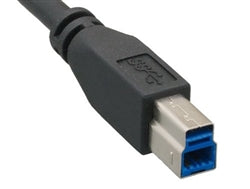 USB 3.0 A Male to B Male cable, Black 10'