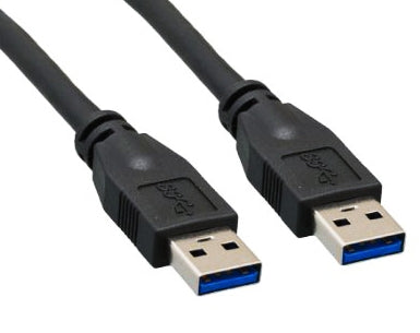 USB 3.0 A Male to A Male Black Cable, 6'