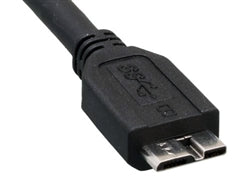 USB 3.0 A Male to Micro B Male Black, 6'