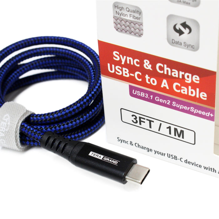 1m Hybrid USB-C Cable w/ USB-A Adapter - USB-C Cables