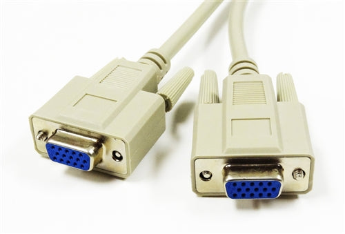 VGA Splitter Cable, HDB15 Male-HDB 15 Female x2, 8"
